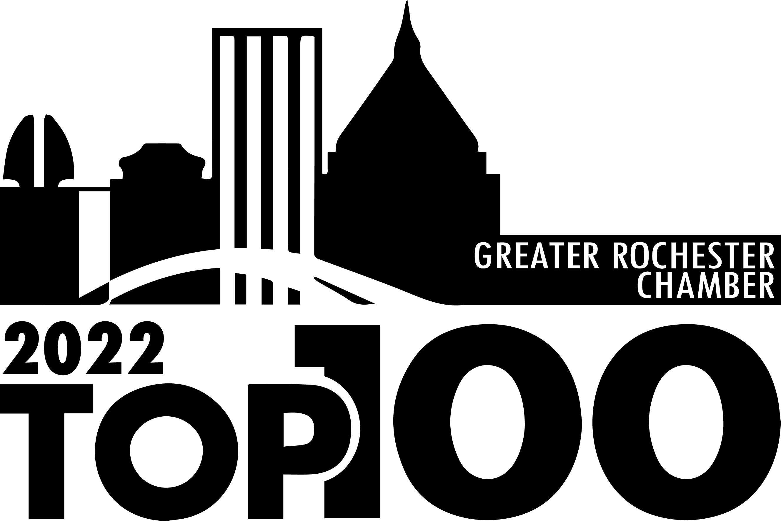 2022_Greater_Rochester_Chamber_Top_100_Logo - Black